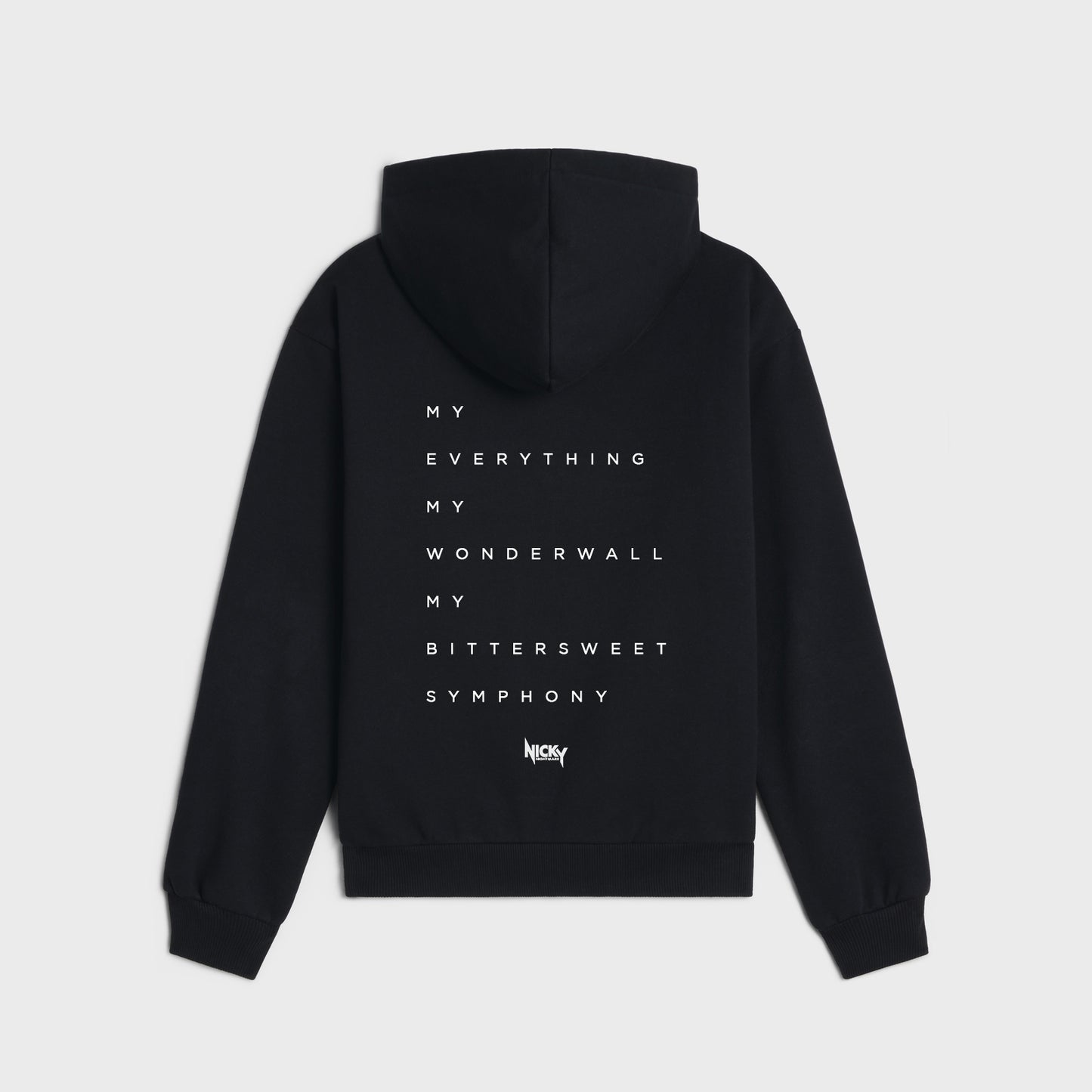 Bad Dream Lyric Zip Hoodie