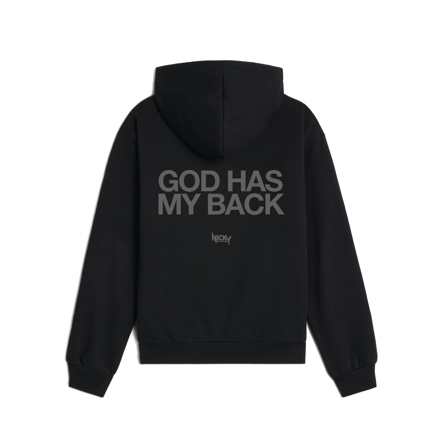 God Has My Back Zip Hoodie